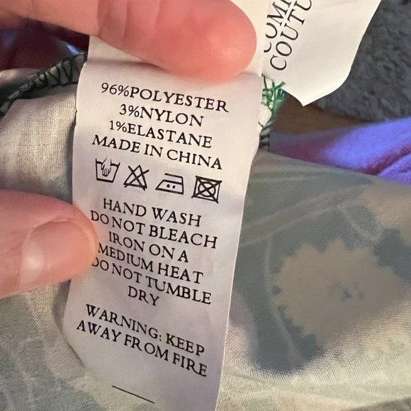 Camino Couture maxi dress green flamingo sz 6 / UK10 - Picture 14 of 14